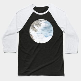 Watercolor beach landscape Baseball T-Shirt